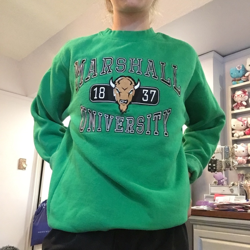 College sweatshirt